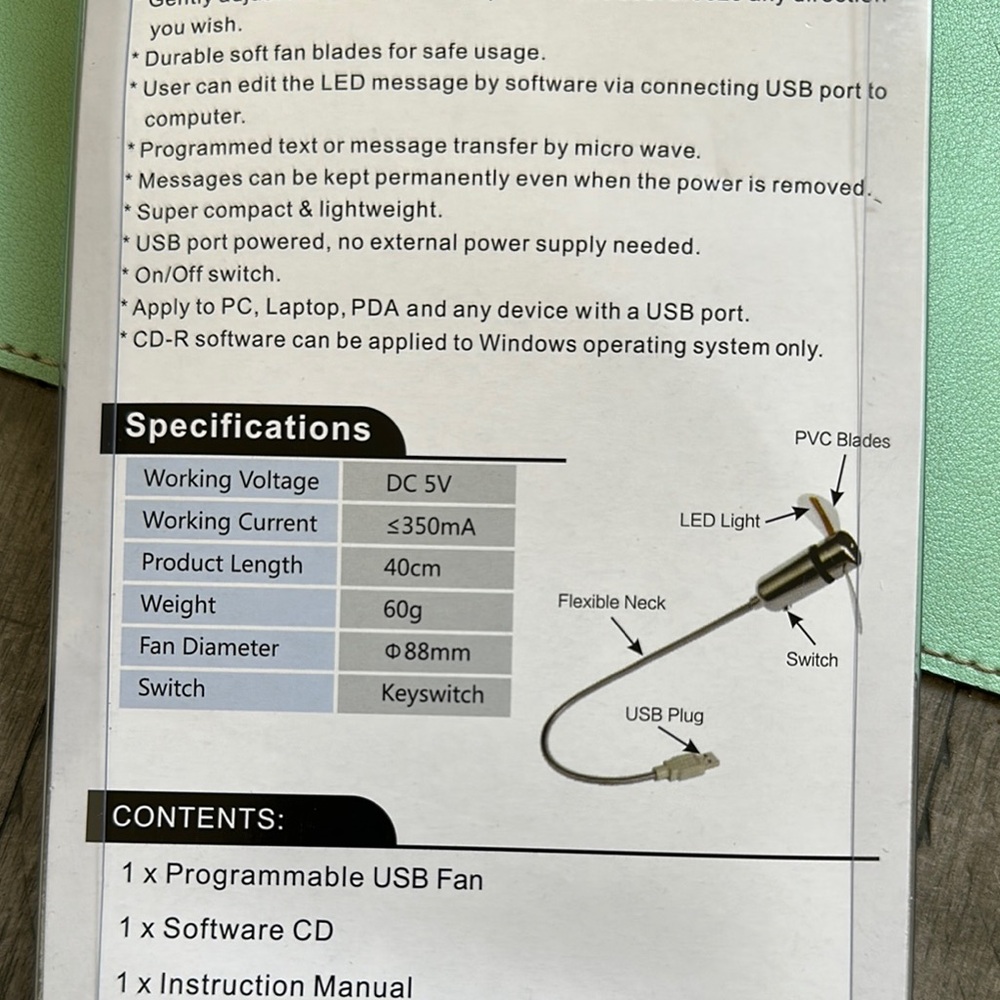USB Programmable Fan with LED Display - Picture 6 of 13